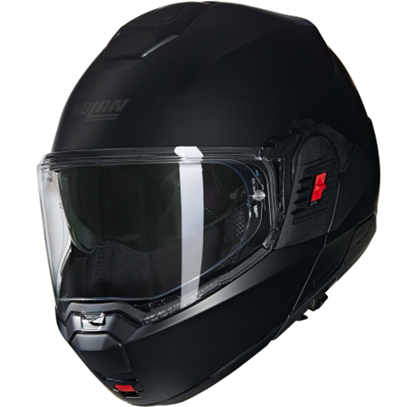 Мото каска Nolan N100-6 Classico N-COM 302 с отваряща се дръжка, матово черно