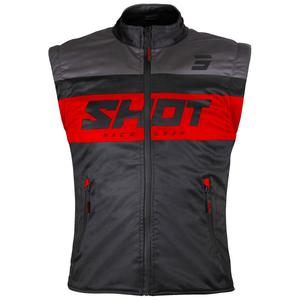Мотоциклетна жилетка Shot Bodywarmer Lite черно-червена