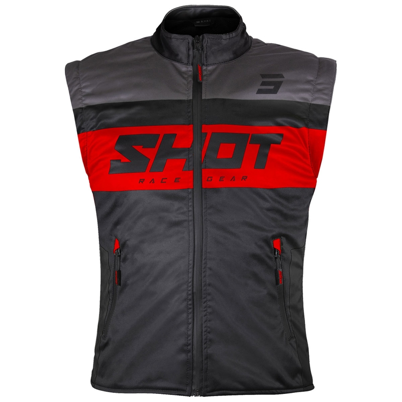 Мотоциклетна жилетка Shot Bodywarmer Lite черно-червена