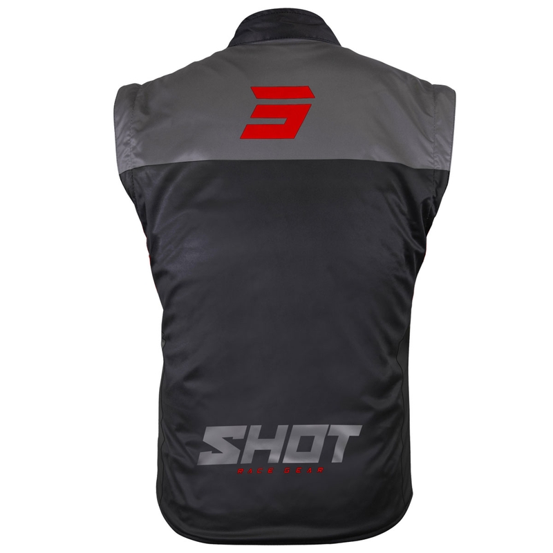 Мотоциклетна жилетка Shot Bodywarmer Lite черно-червена