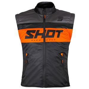 Мото жилетка Shot Bodywarmer Lite черно-оранжева
