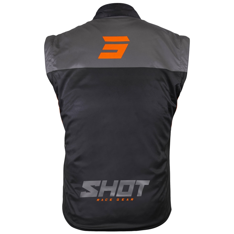 Мото жилетка Shot Bodywarmer Lite черно-оранжева