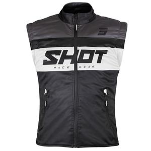 Мотоциклетна жилетка Shot Bodywarmer Lite, черно-бяла