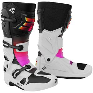Shot Race 8 Holographic White-Black-Pink Мотоциклетни ботуши