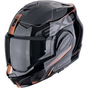 Сгъваема мотоциклетна каска Scorpion EXO-TECH EVO TRAVELLER черно-медна