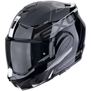 Сгъваема мотоциклетна каска Scorpion EXO-TECH EVO TRAVELLER черно-бяла