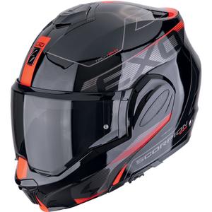 Сгъваема мотоциклетна каска Scorpion EXO-TECH EVO TRAVELLER черно-червена