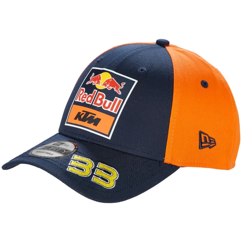 Шапка KTM Red Bull Racing Team - Brad Binder, тъмносиньо-оранжева