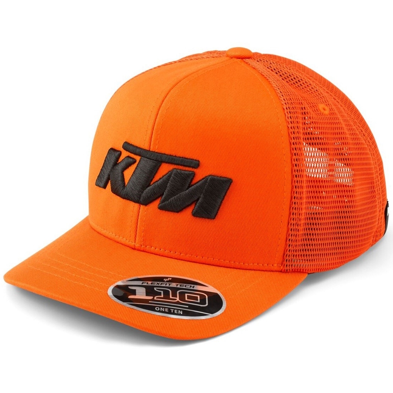 Детска шапка с лого на KTM, оранжево-черна