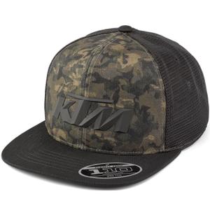 Шапка KTM Camo Trucker, черно-камуфлажно зелена