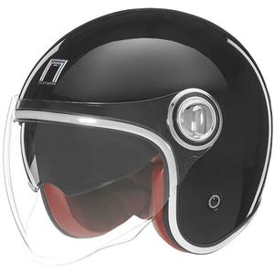 NOX PREMIUM Heritage отворена мотоциклетна каска черна