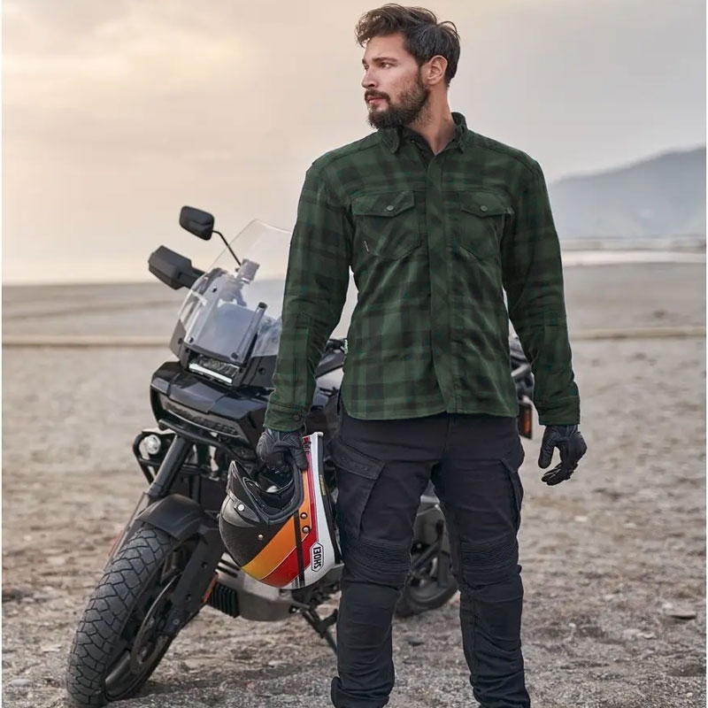 Shima Renegade 2 мотоциклетна тениска зелена