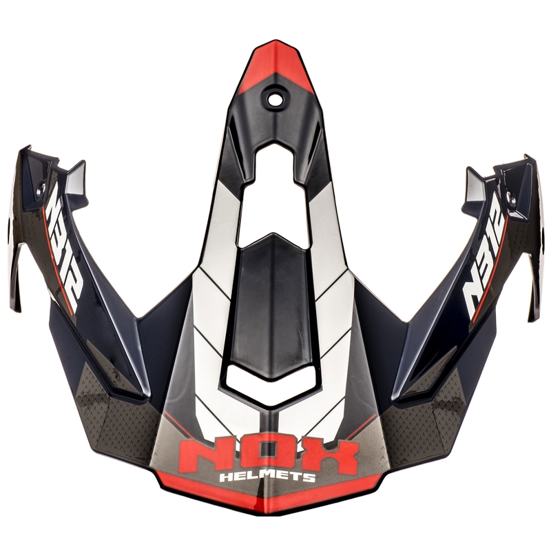 Козирка за мотоциклетна каска NOX N312 Vapor бяло-синьо-червено