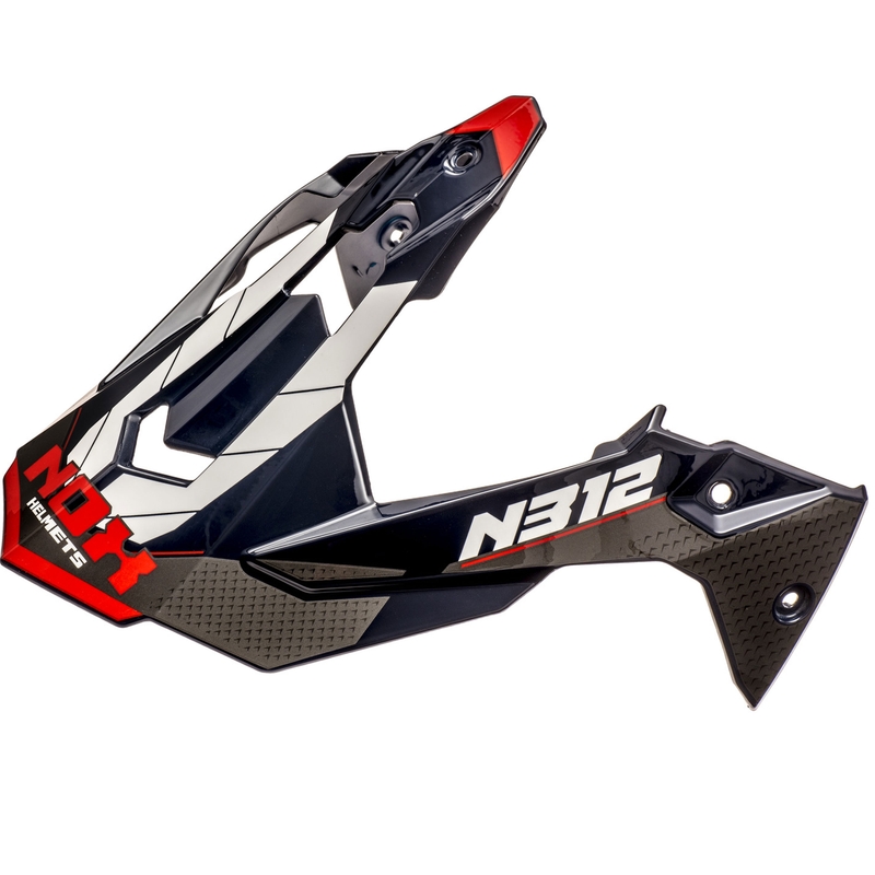 Козирка за мотоциклетна каска NOX N312 Vapor бяло-синьо-червено
