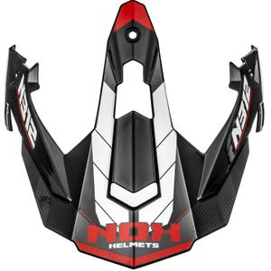 Козирка за мотоциклетна каска NOX N312 Vapor бяло-черно-червено