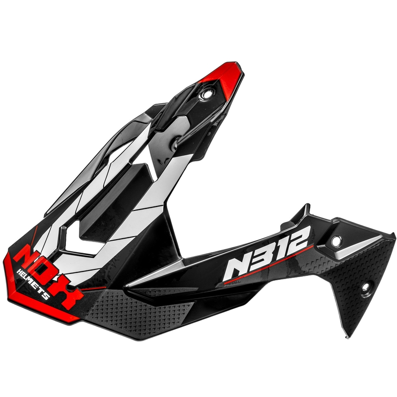 Козирка за мотоциклетна каска NOX N312 Vapor бяло-черно-червено