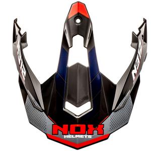 Козирка за мотоциклетна каска NOX N312 Vapor черно-синьо-червено