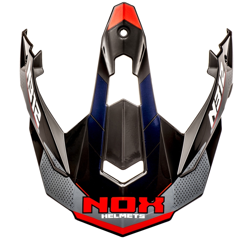 Козирка за мотоциклетна каска NOX N312 Vapor черно-синьо-червено