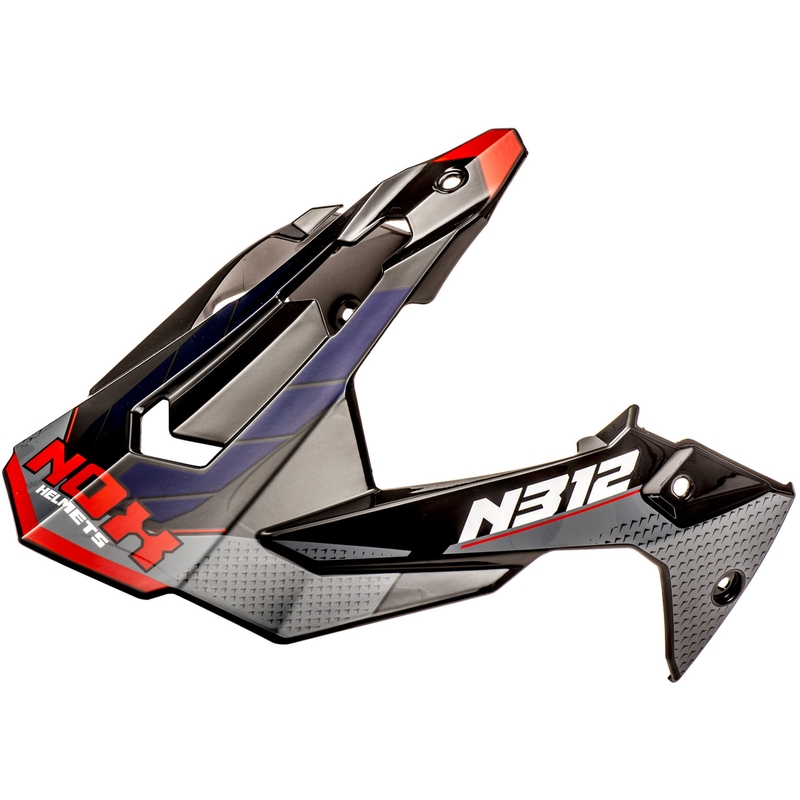 Козирка за мотоциклетна каска NOX N312 Vapor черно-синьо-червено