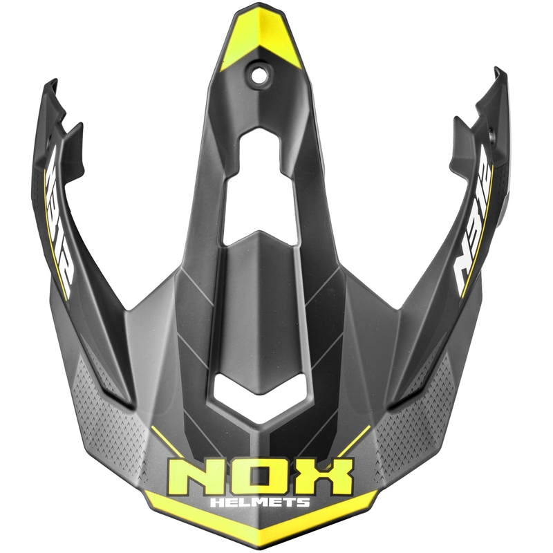 Козирка за мотоциклетни каски NOX N312 Vapor матова черно-жълта