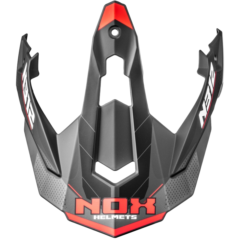 Козирка за мотоциклетни каски NOX N312 Vapor матова черно-червена