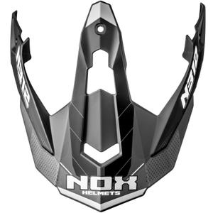 Козирка за мотоциклетна каска NOX N312 Vapor матово черно-сиво