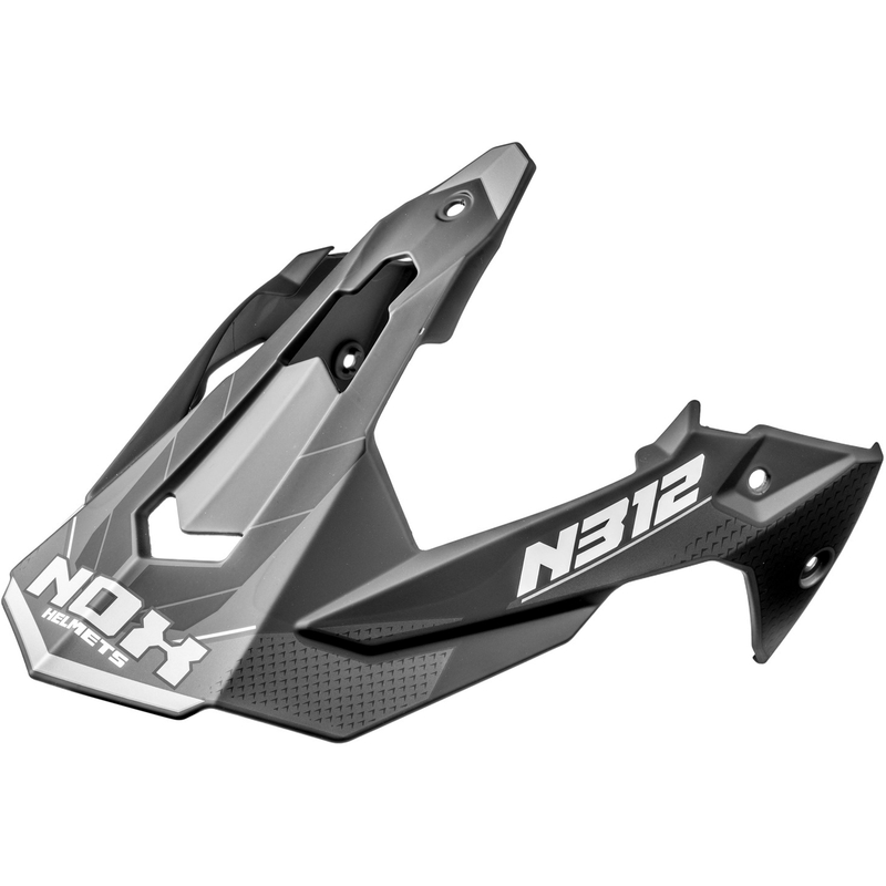Козирка за мотоциклетна каска NOX N312 Vapor матово черно-сиво
