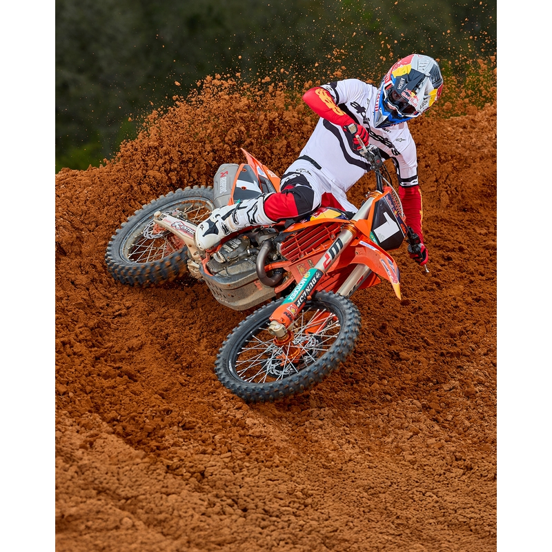 Мотокрос фланелка Alpinestars Techstar, лимитирана серия, тъмно черно-бяло-флуоресцентно червено-оранжево