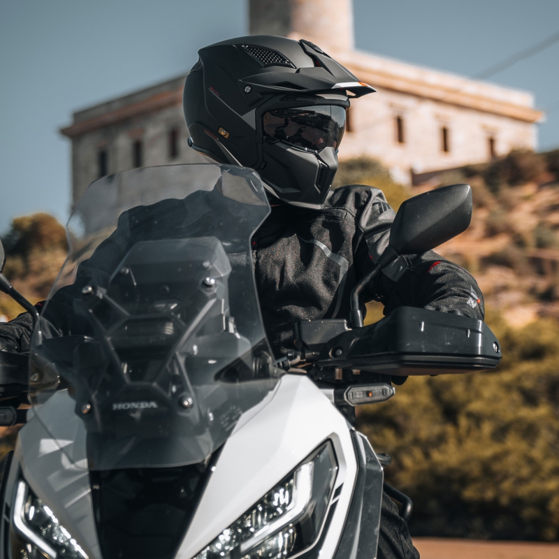 Каска с отворено лице и маска MT Streetfighter SV S Solid A1 черно матово