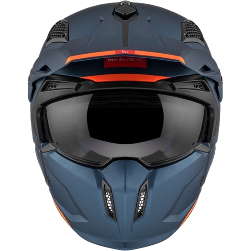 Отворена каска с маска MT Streetfighter SV S Solid A7 матово синя