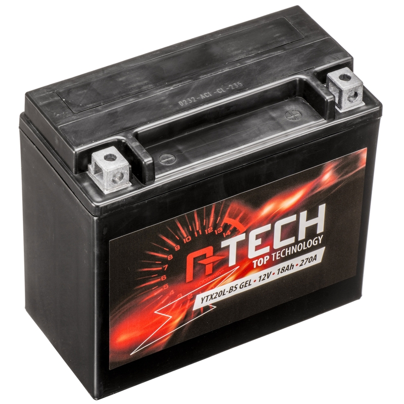 Гел батерия A-TECH 12V, YTX20L-BS, 18Ah, 270A, без поддръжка