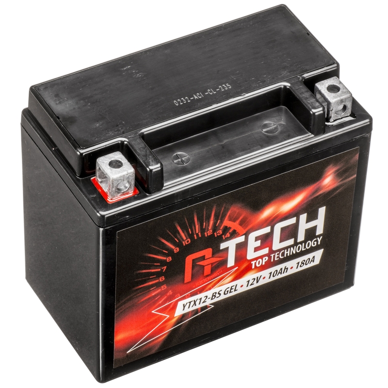 Гел батерия A-TECH 12V, YTX12-BS, 10Ah, 180A, без поддръжка