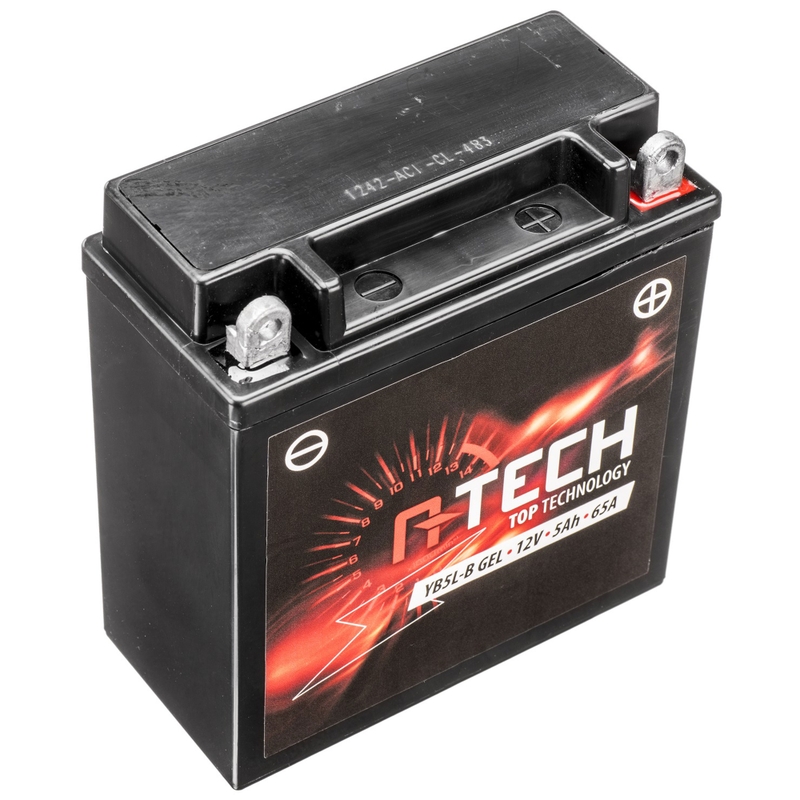 Гел батерия A-TECH 12V, YB5L-B, 5Ah, 65A, без поддръжка