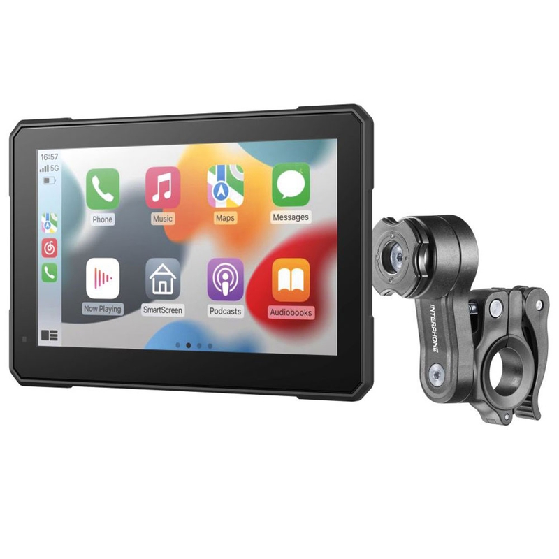 Interphone SYNC70 ESSENTIAL Apple CarPlay и Android Auto дисплей за мотоциклети