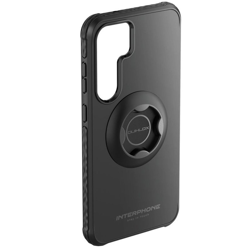 Защитен калъф Interphone QUIKLOX Tetraforce за Samsung Galaxy S25, черен