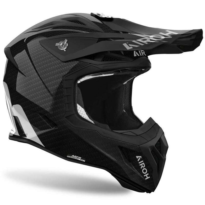 Каска за мотокрос Airoh Aviator ACE 2 Carbon, черна, гланцирана