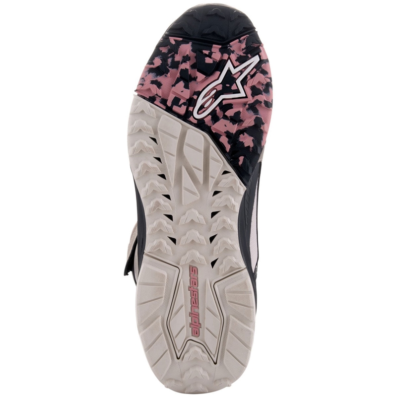 Мотоциклетни ботуши Alpinestars Speedstreet, бежово-коралово-черно-синьо