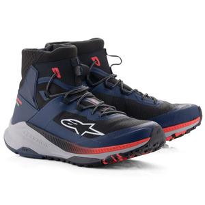 Мотоциклетни ботуши Alpinestars Speedforce XR синьо-черно-флуоресцентно червено-сиви