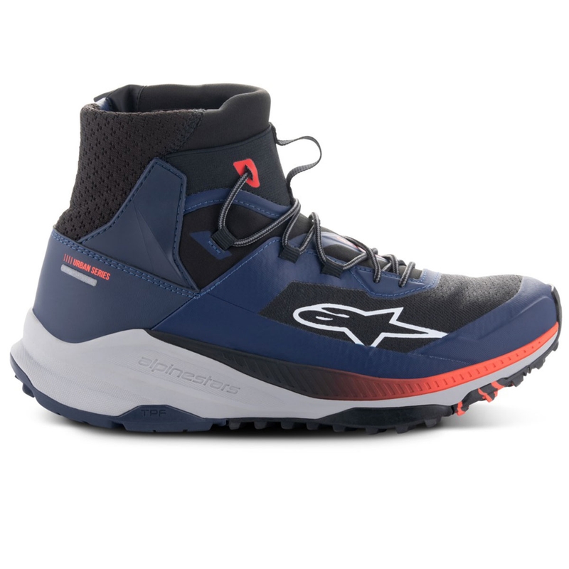Мотоциклетни ботуши Alpinestars Speedforce XR синьо-черно-флуоресцентно червено-сиви