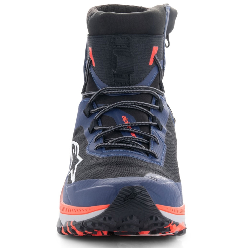 Мотоциклетни ботуши Alpinestars Speedforce XR синьо-черно-флуоресцентно червено-сиви