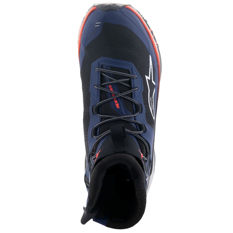 Мотоциклетни ботуши Alpinestars Speedforce XR синьо-черно-флуоресцентно червено-сиви