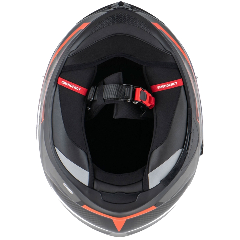 Интегрална мотоциклетна каска Scorpion EXO-520 EVO AIR TERRA черно-сребристо-червена разпродажба