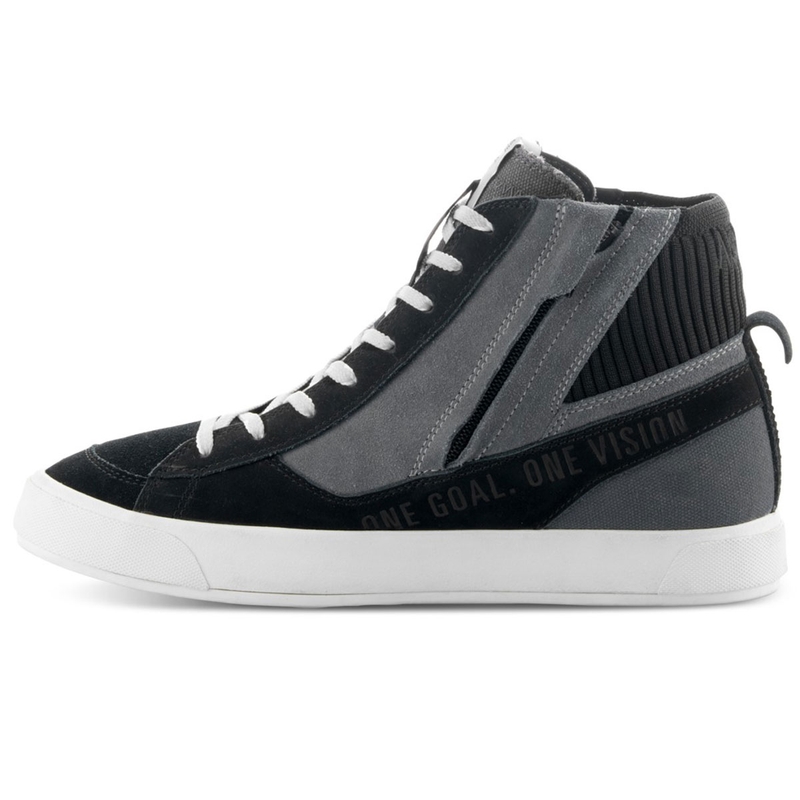 Мотоциклетни ботуши Alpinestars Stated черно-сиво-бели