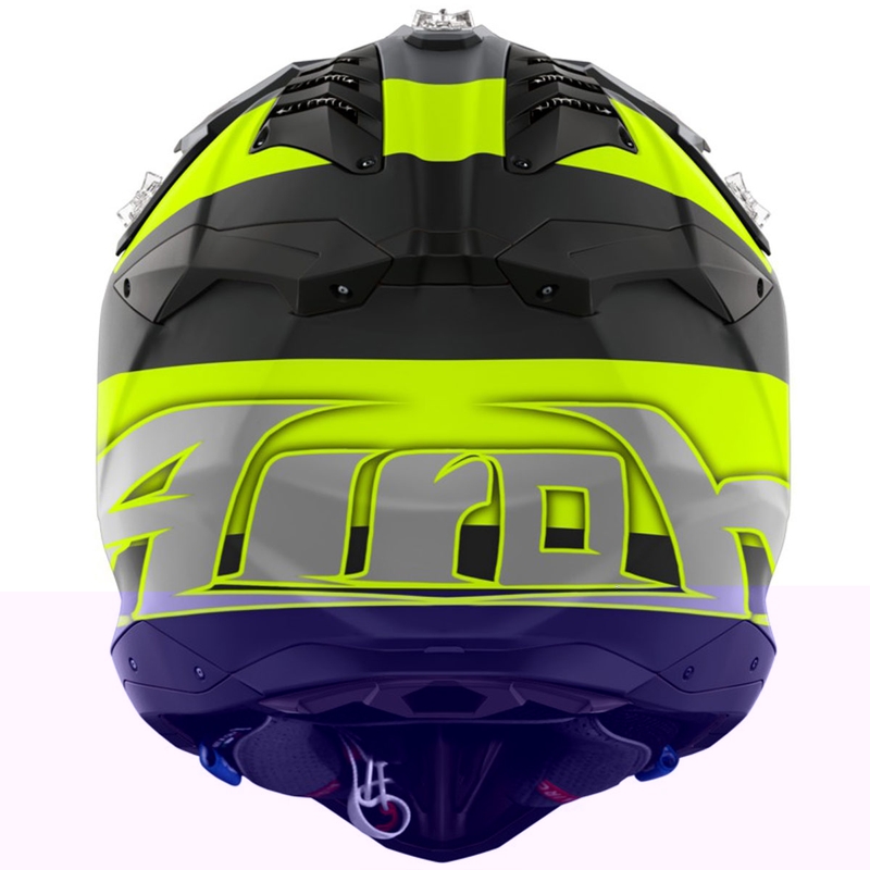 Каска за мотокрос Airoh Aviator 3 Monarch, матово жълта