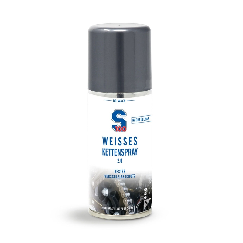 Смазка за вериги S100 - Бял спрей за вериги 2.0 100 ml