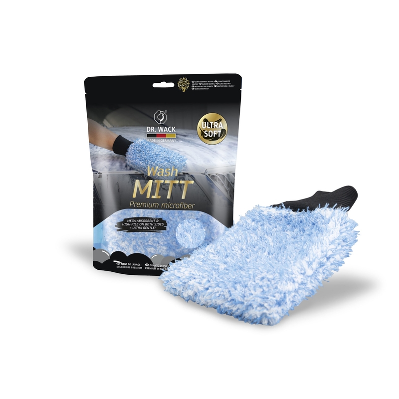 Микрофибърни ръкавици за пране Dr. Wack Wash mitt blue