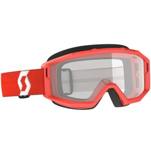 Мотокрос очила SCOTT Primal Clear червено-прозрачни