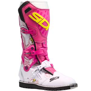 Мотоциклетни ботуши SiDi Crossair HD End BB001 розово-бели