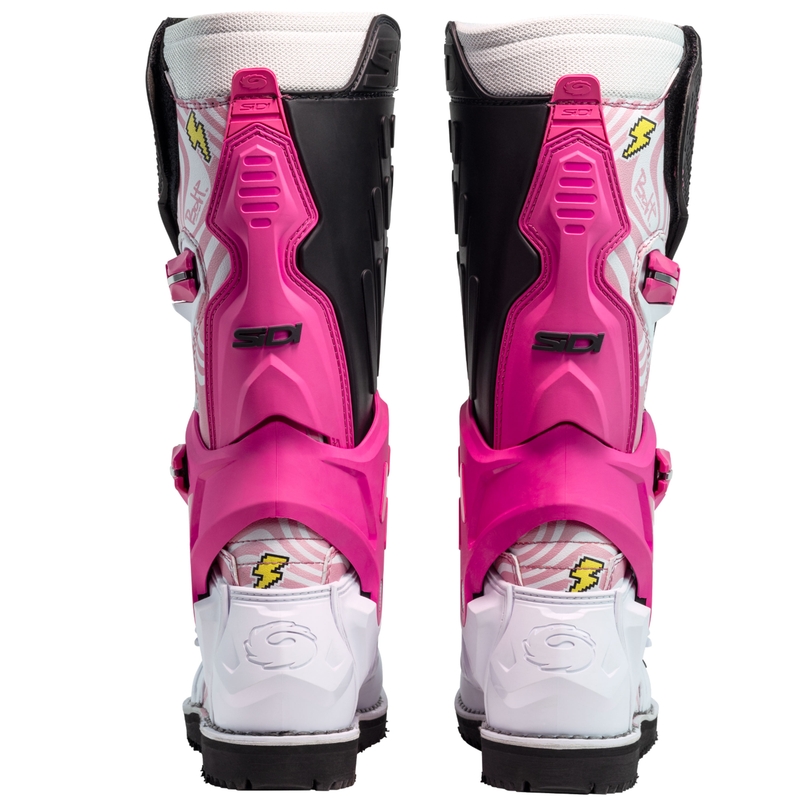 Мотоциклетни ботуши SiDi Crossair HD End BB001 розово-бели