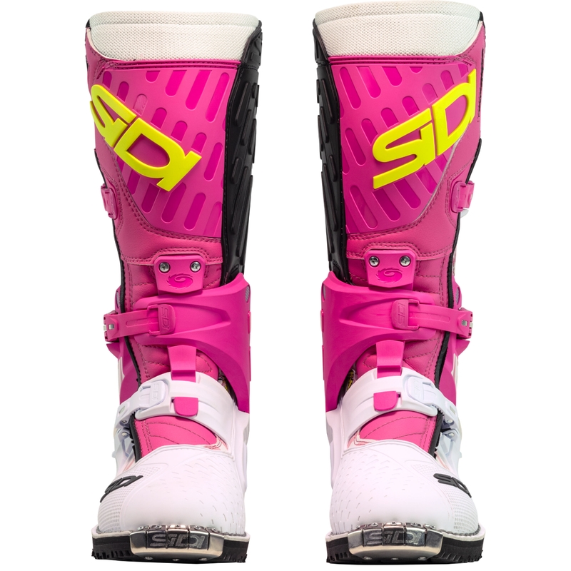 Мотоциклетни ботуши SiDi Crossair HD End BB001 розово-бели